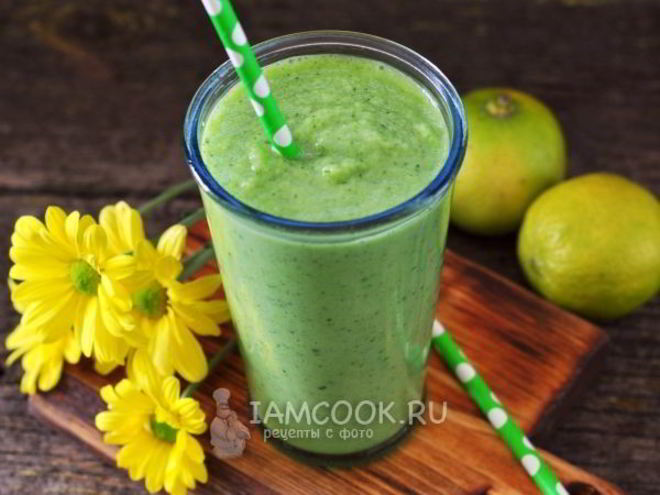 Рецепт коктейля из сельдерея, огурца, яблока и лайма