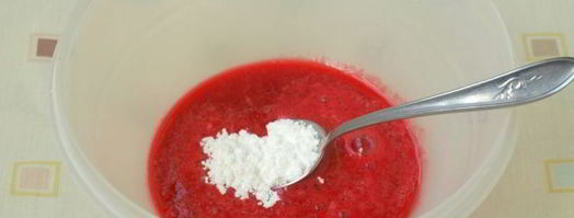 коктейль на ряженке с творогом и малиной. Шаг 2