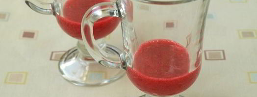 коктейль на ряженке с творогом и малиной. Шаг 3