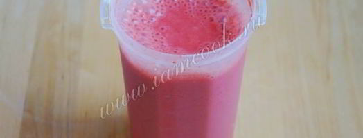 коктейль со сливками и клубникой. Шаг 9