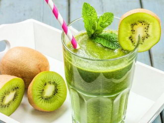 Рецепт коктейля витаминная бомба с яблоком и киви