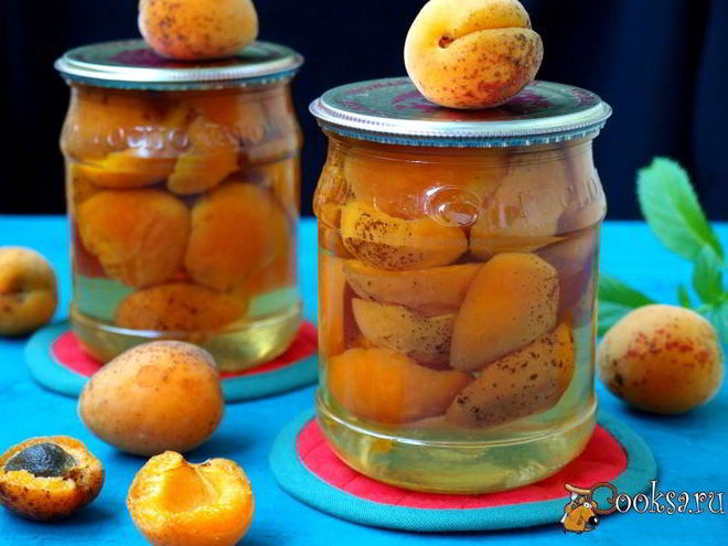 Рецепт консервированных абрикосов в сиропе