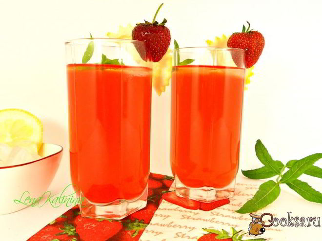 Рецепт клубничного лимонада