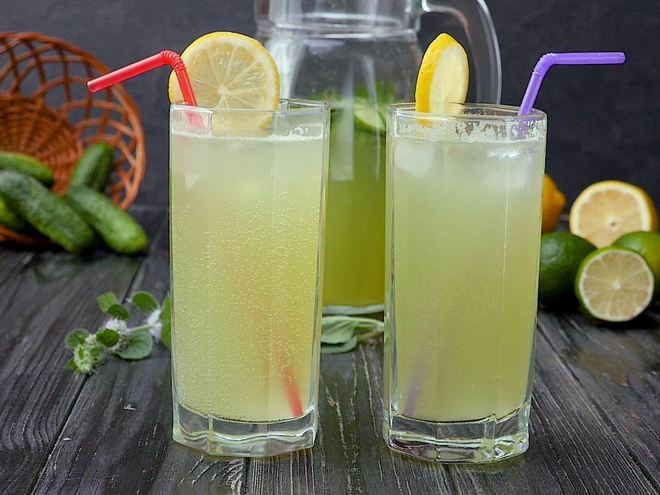 Рецепт огуречного лимонада