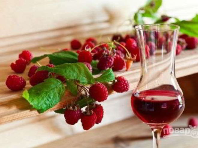 Рецепт малинового вина