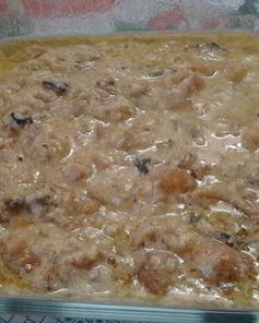 Морской коктейль с сыром