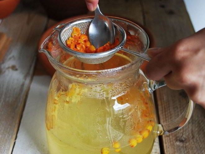 Рецепт напитка из облепихи и имбиря