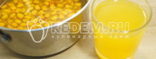 напиток облепиховое солнце. Шаг 4