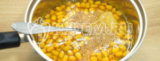 напиток облепиховое солнце. Шаг 5