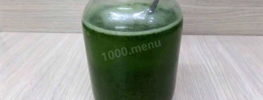 прохладительный напиток из виноградных листьев. Шаг 4