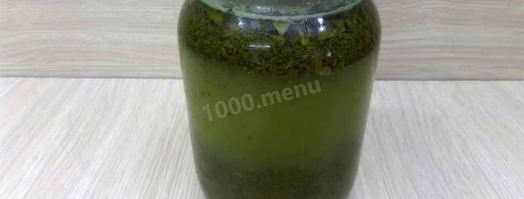 прохладительный напиток из виноградных листьев. Шаг 5