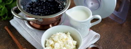 протеиновый коктейль с черникой и творогом. Шаг 4