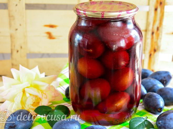 Рецепт слив в сиропе на зиму