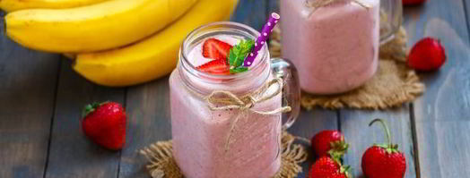 клубнично-банановый смузи. Шаг 9