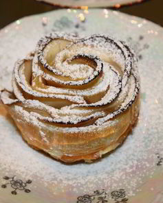 Яблочные розы в абрикосовом сиропе