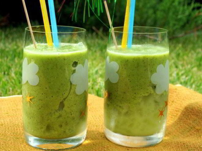 Рецепт зеленого коктейля антиоксидант