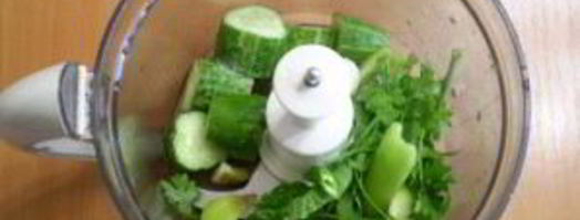 зеленый коктейль для сыроедов. Шаг 3