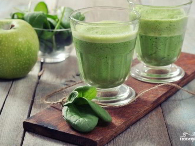 Рецепт зеленого коктейля с черносливом