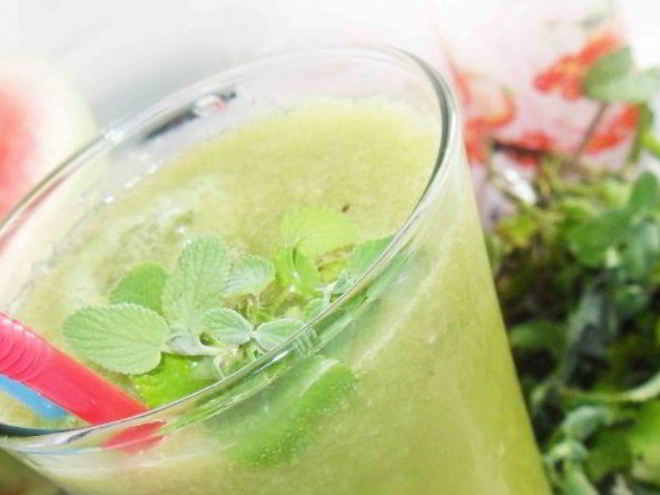 Рецепт зеленого коктейля с лимоном