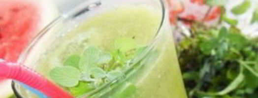 зеленый коктейль с лимоном. Шаг 5