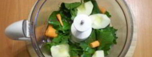 зеленый коктейль с морковью. Шаг 3