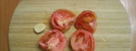 зеленый коктейль с помидорами. Шаг 2