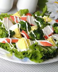 Салат с крабовыми палочками