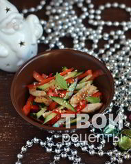 Салат с огурцами