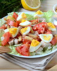 Салаты из куриной грудки