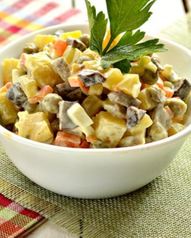 Салаты с горошком