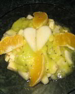 Фруктово-заливной салатик