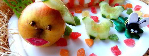 фруктовый салат гусеничка. Шаг 16