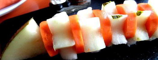 фруктовый салат гусеничка. Шаг 8