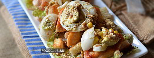 куриный салат с яйцом. Шаг 11