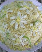 Легкий салатик из шампиньонов и крабовых палочек