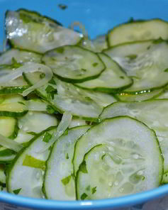 Летний зеленый салат