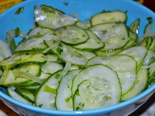 Рецепт летнего зеленого салата