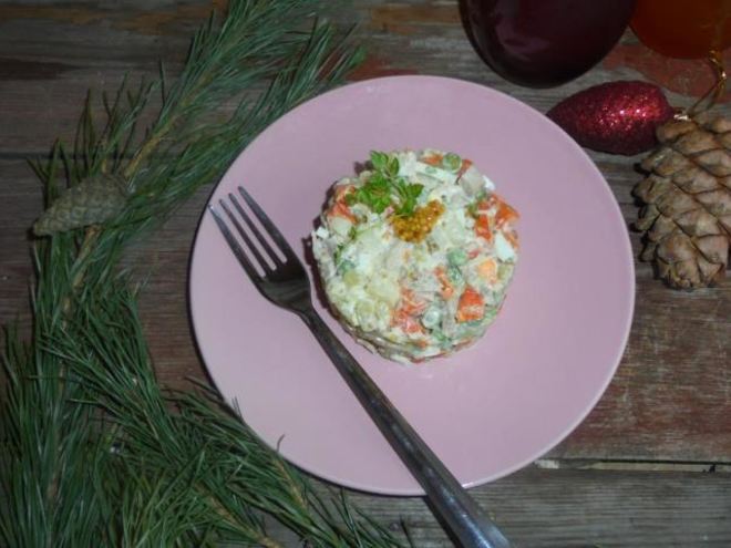 Рецепт салата оливье