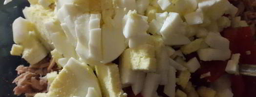 простой рыбный салат с булгуром. Шаг 3