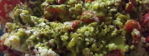 простой рыбный салат с булгуром. Шаг 5