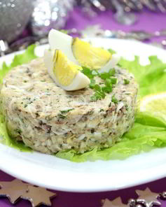 Рыбный салат Северное сияние