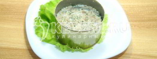 рыбный салат северное сияние. Шаг 4