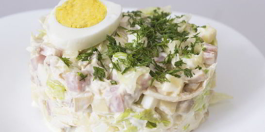 Салат итальянский с шампиньонами