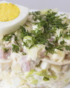 Салат итальянский с шампиньонами