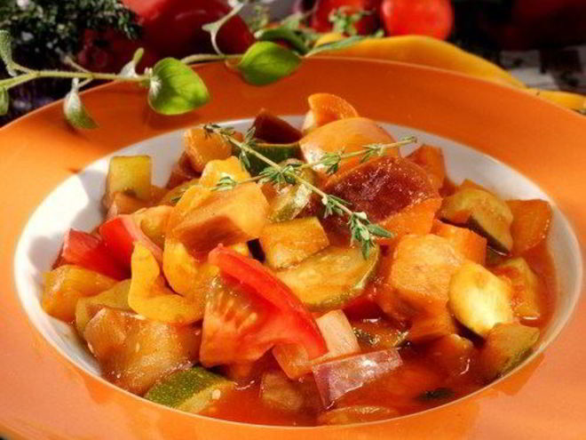 Рецепт салата из баклажанов и цукини заалук