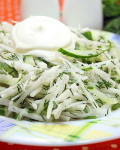 Салат из черной редьки Леда