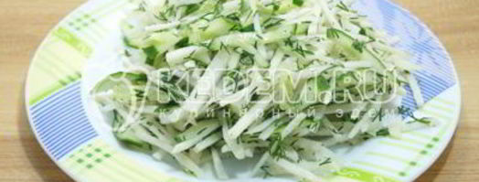 салат из черной редьки леда. Шаг 6