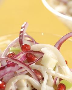 Салат из кальмаров с гранатами