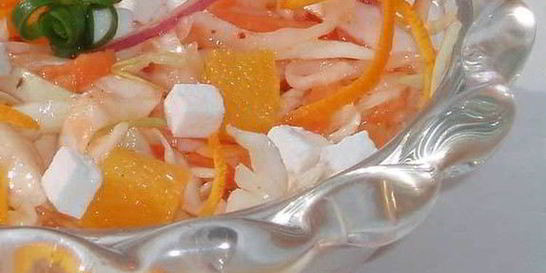 Салат из капусты с апельсинами