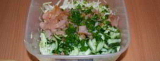 салат из копченой курицы с сыром. Шаг 4